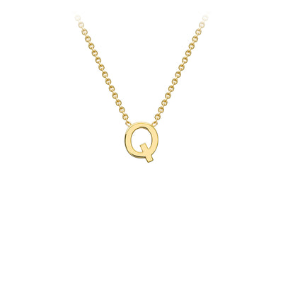 9ct Yellow Gold Initial Necklace - 38+5 cm
