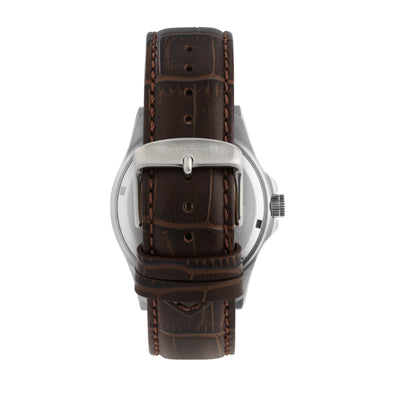 Maserati Competizione 43mm Blue Dial Brown Leather Strap Watch