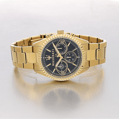 Maserati Competizione 43mm Multifunction Gold Chronograph