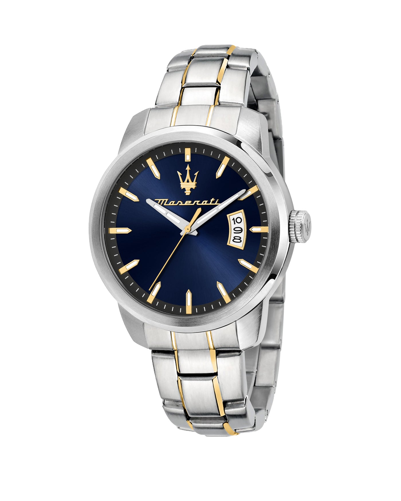 Maserati Successo 42mm Blue Dial Two Tone Stainless Steel Strap Watch