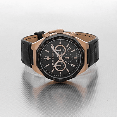 Maserati Stile Black Chronograph Watch
