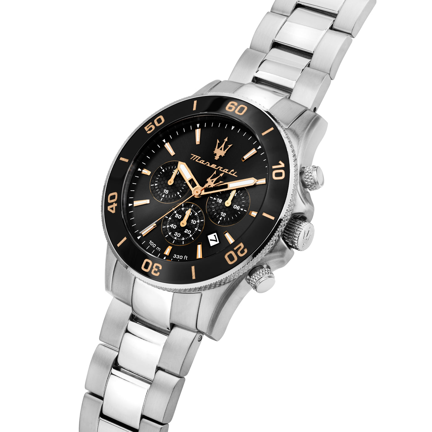 Maserati Competizione 43mm Black Dial Stainless Steel Strap Watch