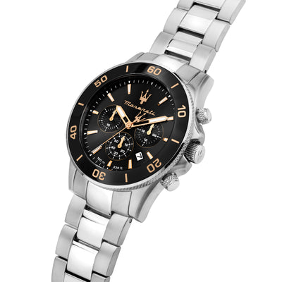 Maserati Competizione 43mm Black Dial Stainless Steel Strap Watch