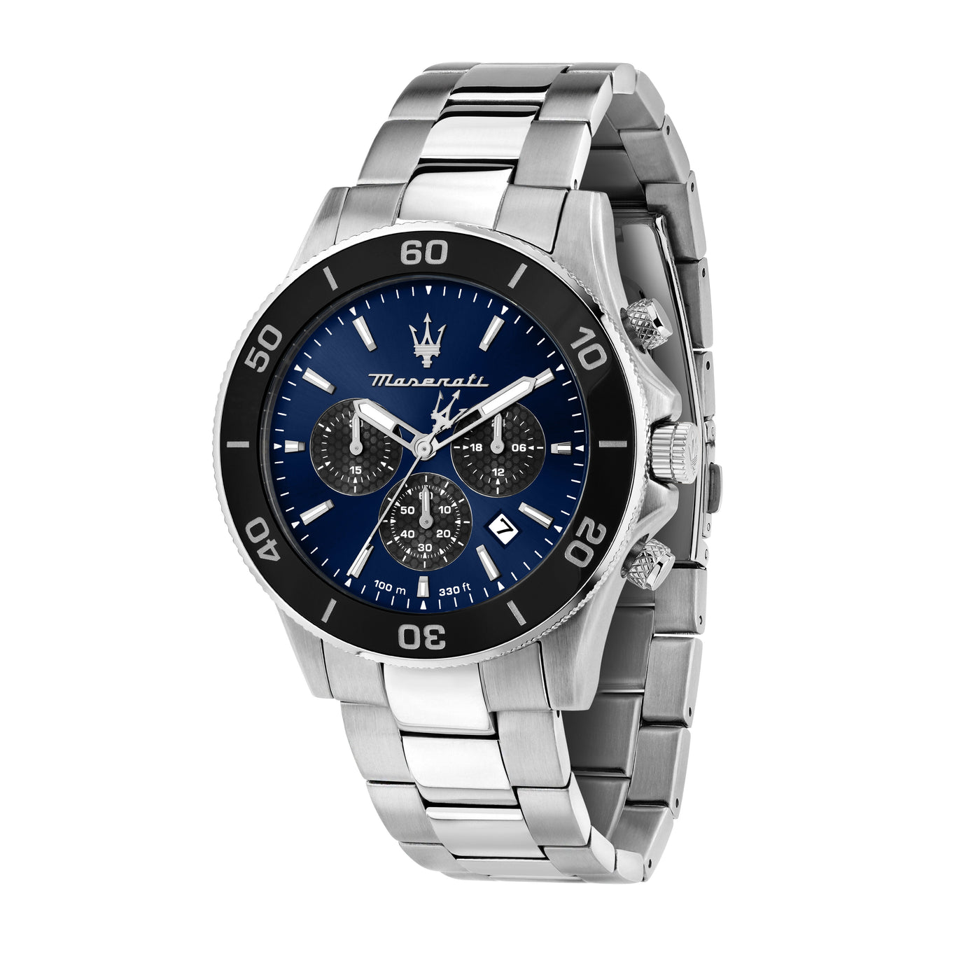 Maserati Competizione 43mm Blue Dial Stainless Steel Strap Watch