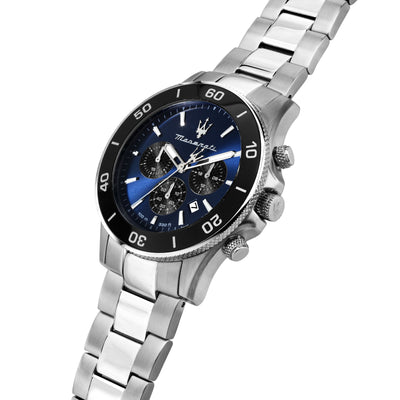 Maserati Competizione 43mm Blue Dial Stainless Steel Strap Watch