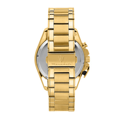 Maserati Traguardo 45mm Chronograph Gold Stainless Steel Strap Watch