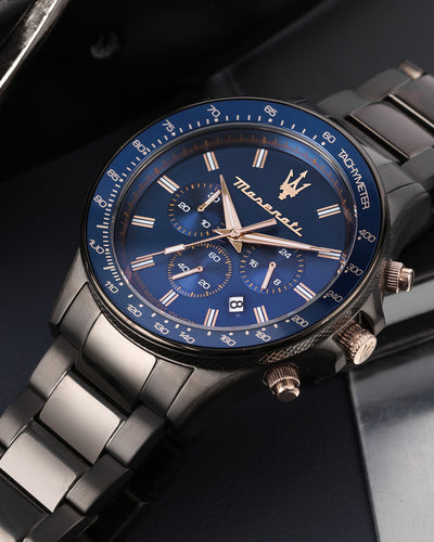 Maserati Sfida Grey 44mm Chronograph Watch