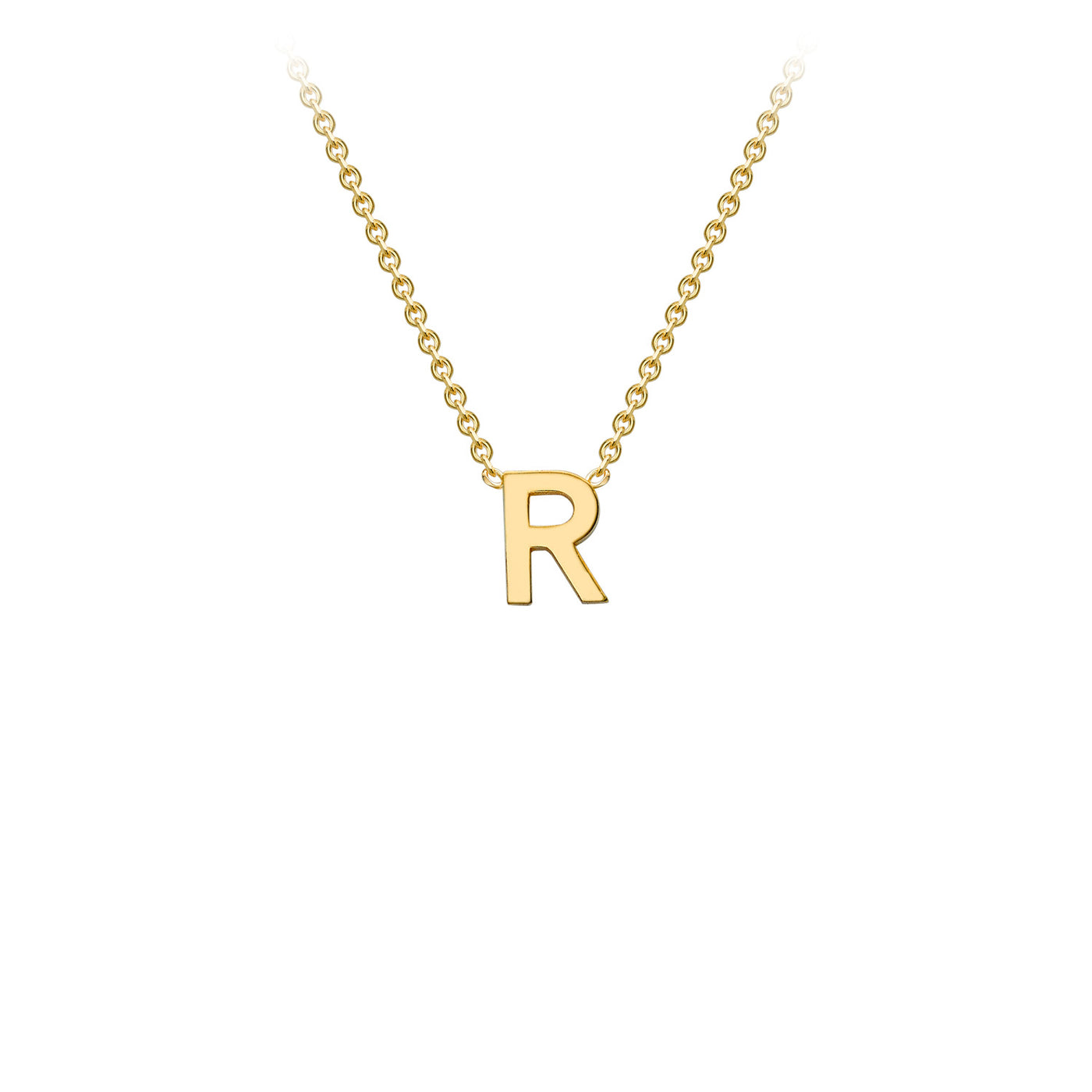 9ct Yellow Gold Initial Necklace - 38+5 cm