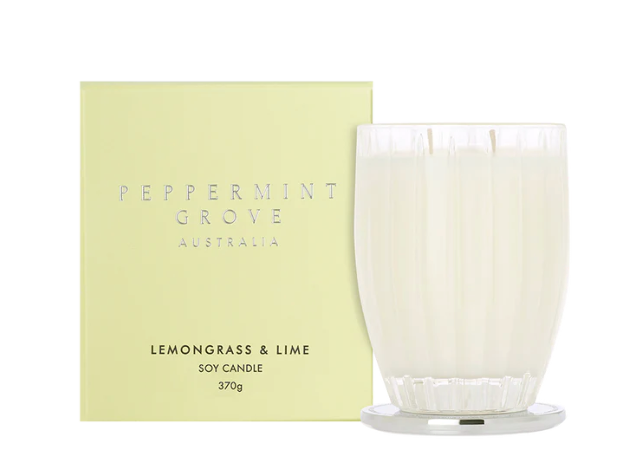 Lemongrass & Lime Soy Candle- Peppermint Grove