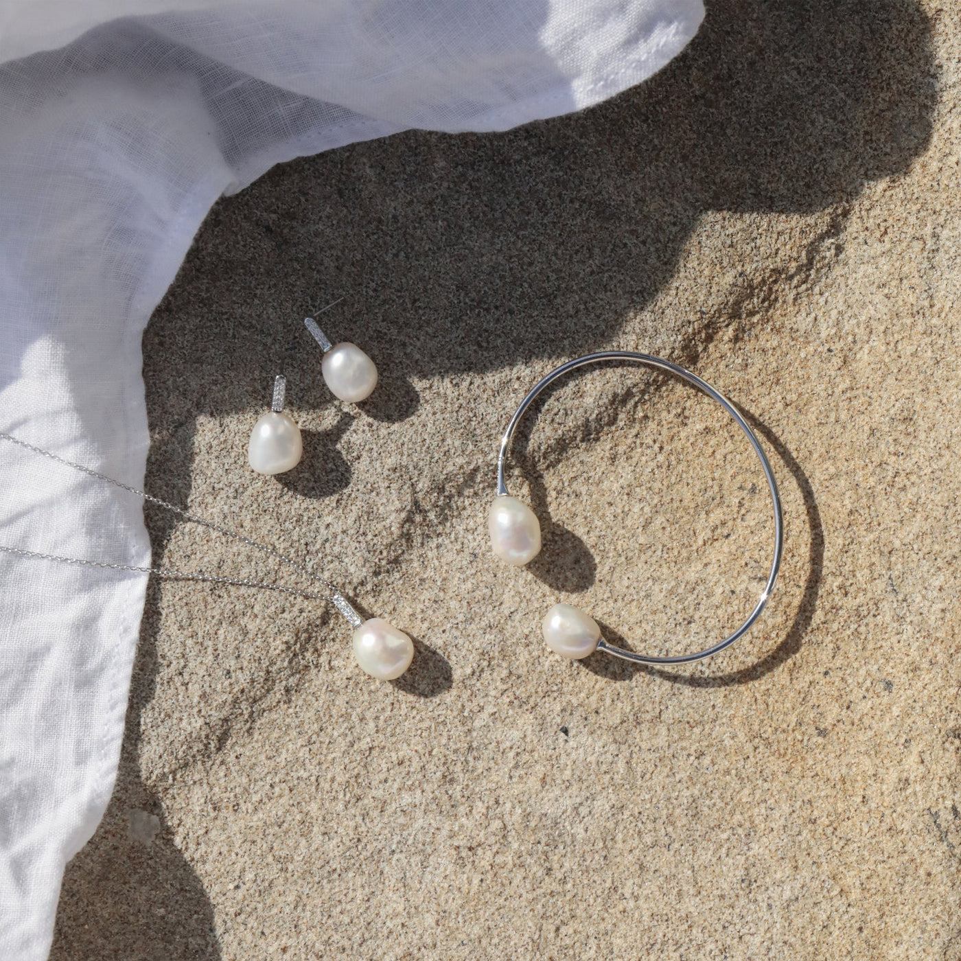 Seasalt Necklace | Freshwater Pearl & Cubic Zirconia | Alexander Jewellers