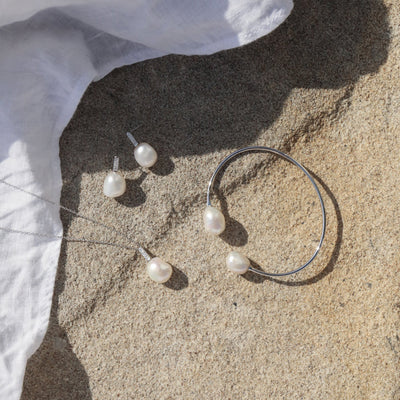 Seasalt Necklace | Freshwater Pearl & Cubic Zirconia | Alexander Jewellers