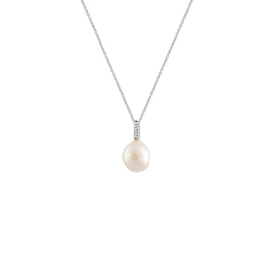 Seasalt Necklace | Freshwater Pearl & Cubic Zirconia | Alexander Jewellers