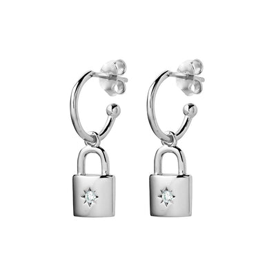Lock Charm Earrings