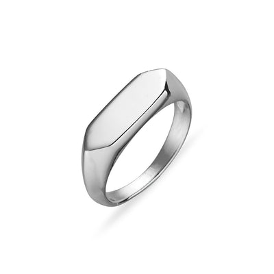 Flat Signet Ring
