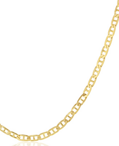 Solid Flat Anchor Chain 2.3mm in 9ct Yellow Gold – 50cm