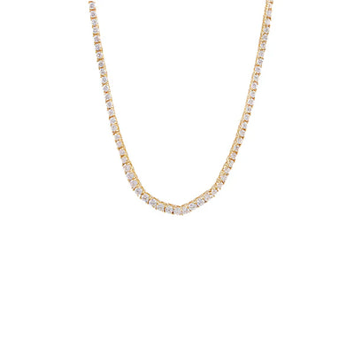 Tennis Necklace Small | Gold-Plated Sterling Silver | Alexander Jewellers