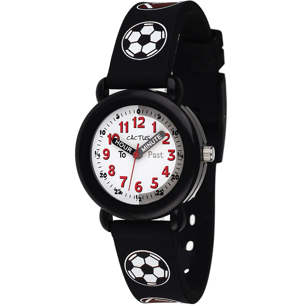 Timekeeper - Kids Watch - Black / Soccer ball
