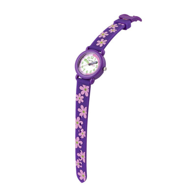 Timekeeper - Kids Watch - Purple with Flowers