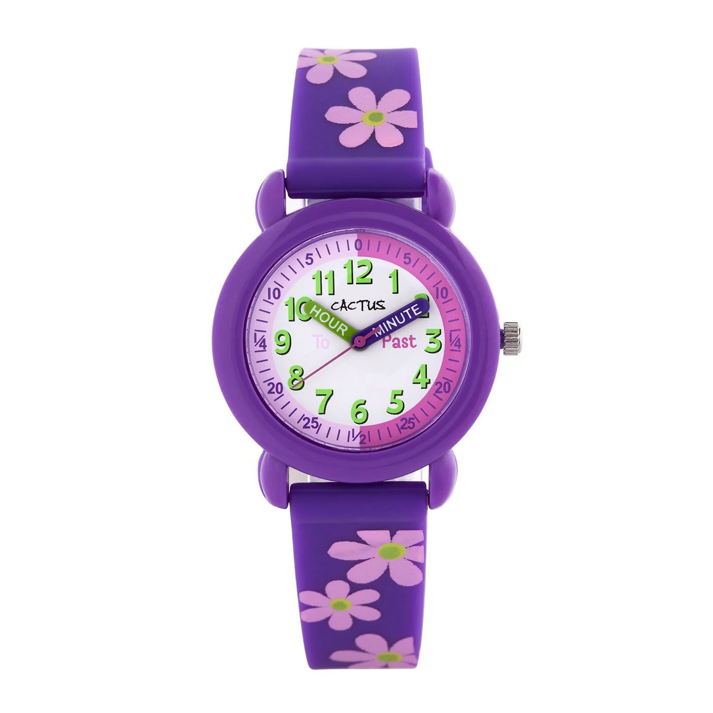 Timekeeper - Kids Watch - Purple with Flowers