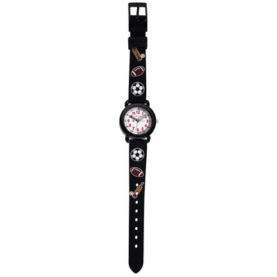 Timekeeper - Kids Watch - Black / Soccer ball
