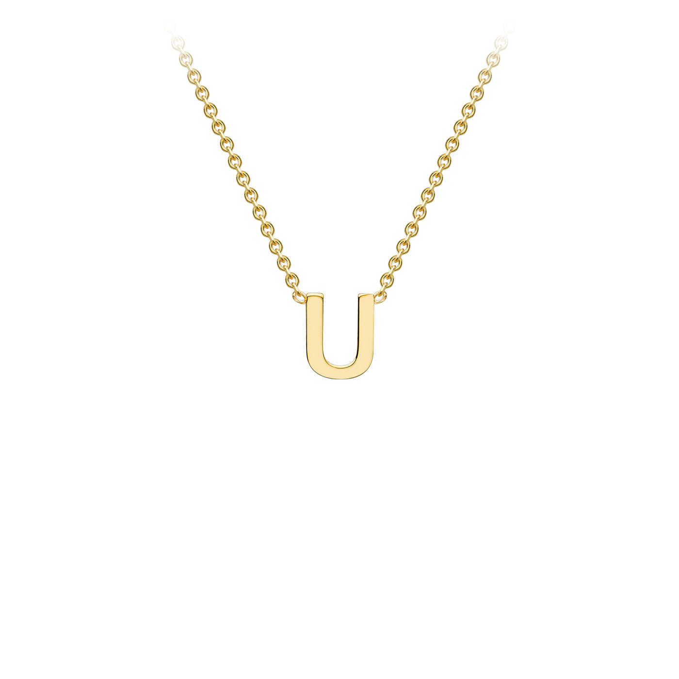 9ct Yellow Gold Initial Necklace - 38+5 cm