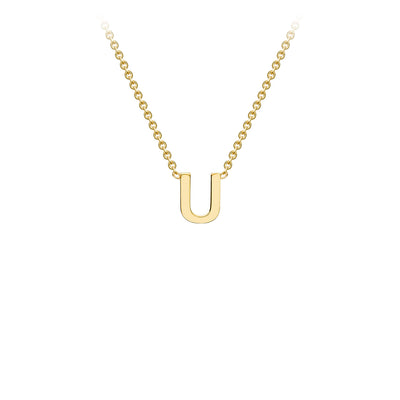 9ct Yellow Gold Initial Necklace - 38+5 cm