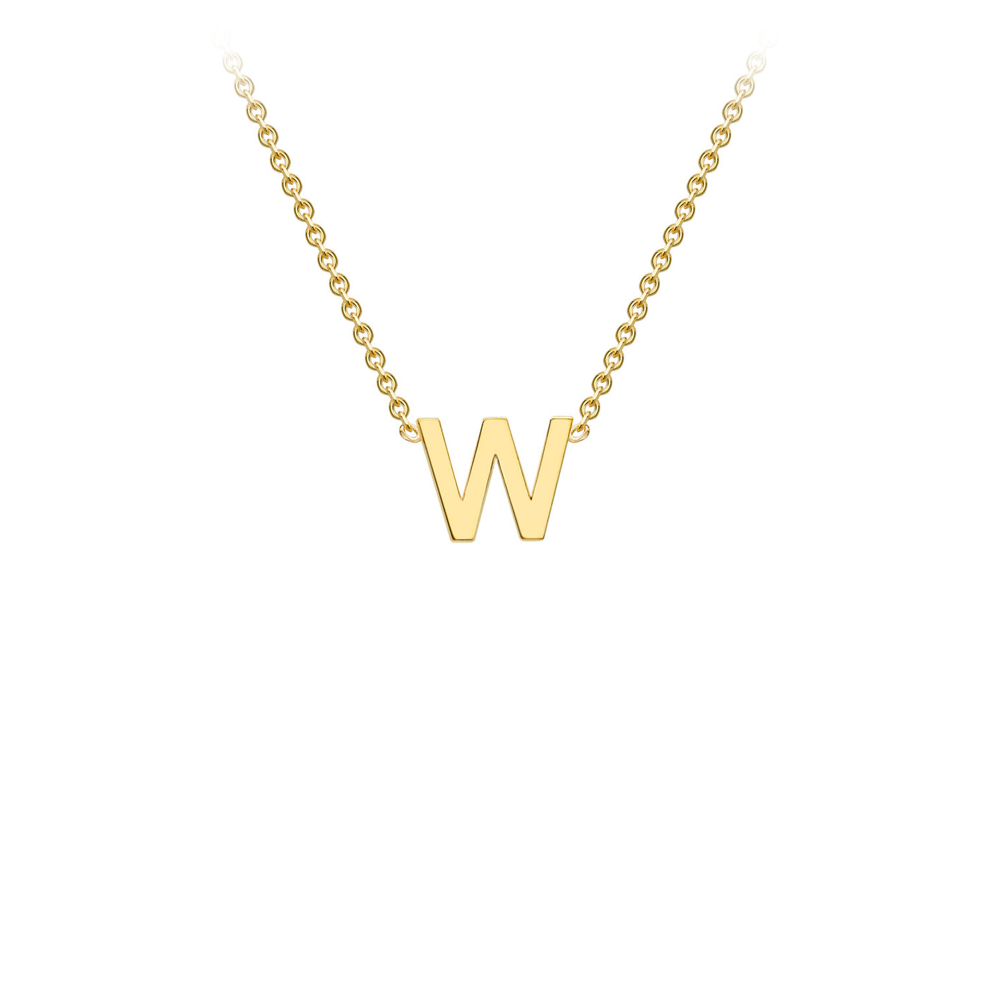 9ct Yellow Gold Initial Necklace - 38+5 cm