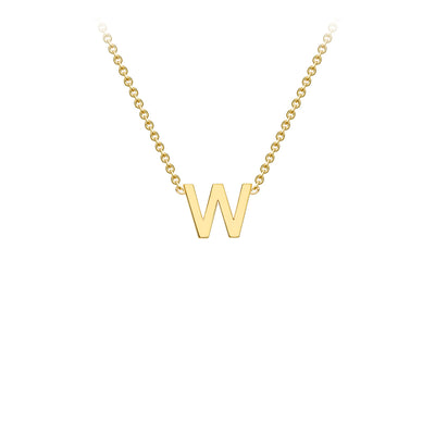 9ct Yellow Gold Initial Necklace - 38+5 cm