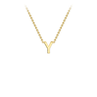 9ct Yellow Gold Initial Necklace - 38+5 cm