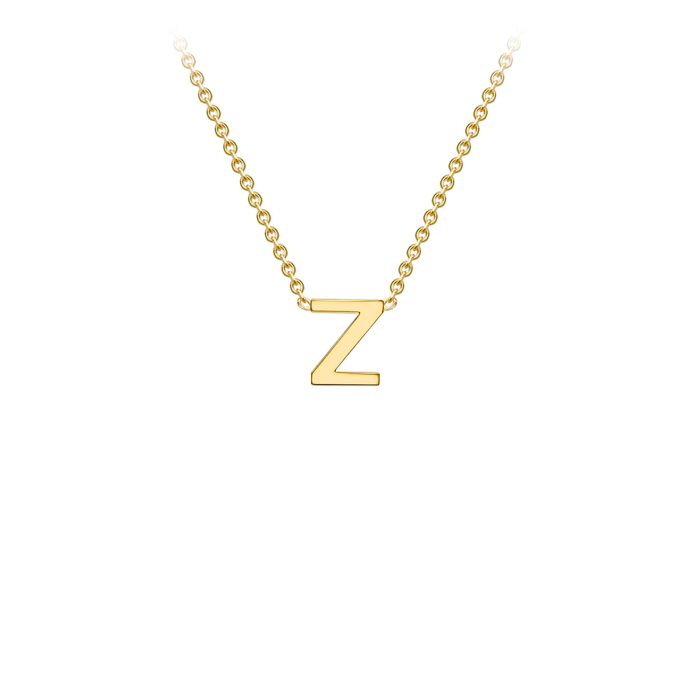 9ct Yellow Gold Initial Necklace - 38+5 cm