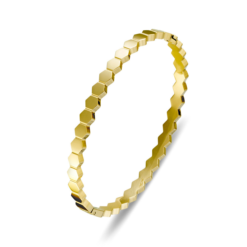 Hexagonal Pattern Bangle