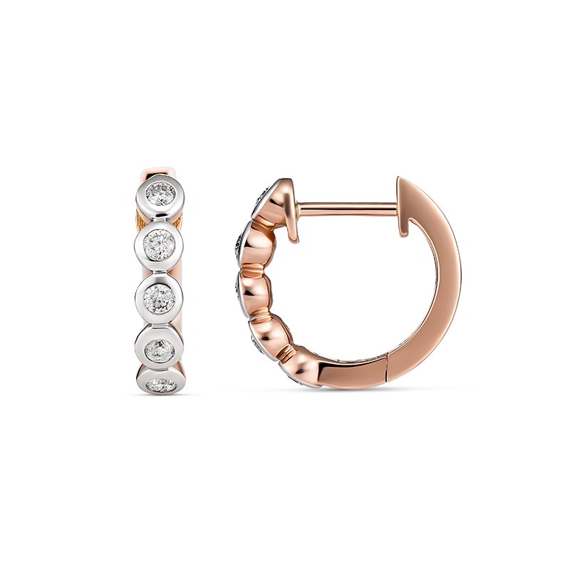 Diamond Huggie Earrings
