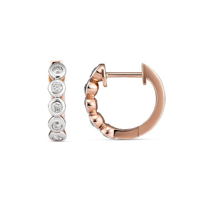 Diamond Huggie Earrings