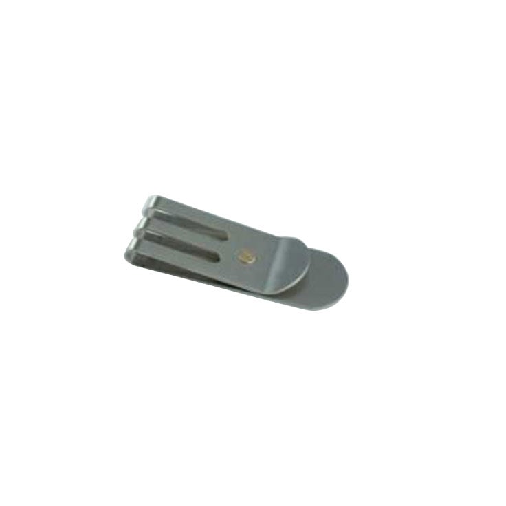 Polished Stainless Steel & Gold Screw Money Clip