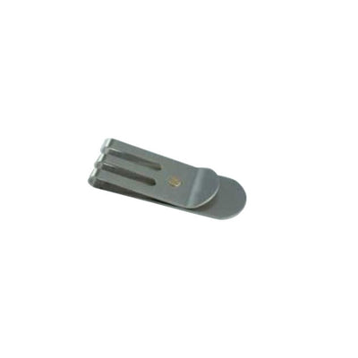 Polished Stainless Steel & Gold Screw Money Clip
