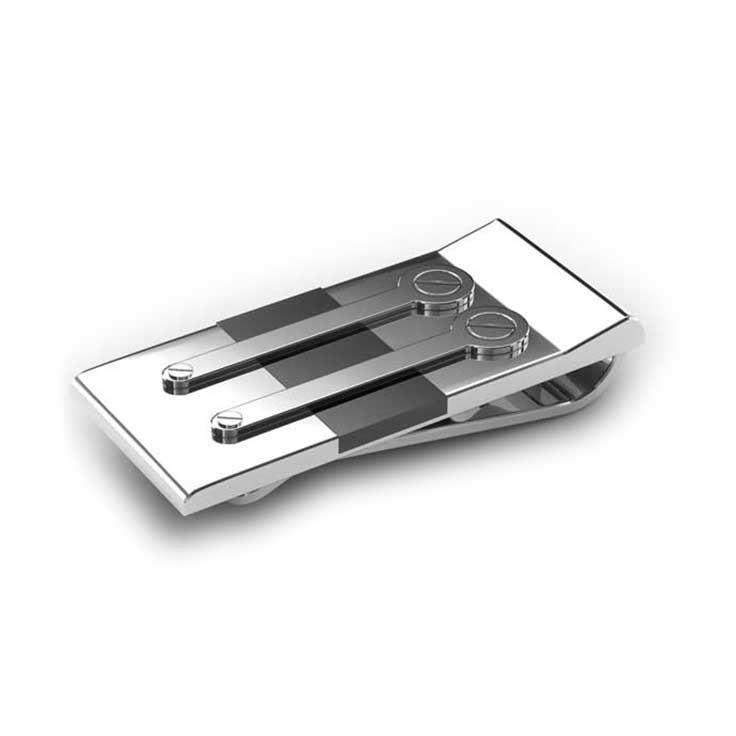 Stainless Steel Ion Plated Black Industrial Money Clip