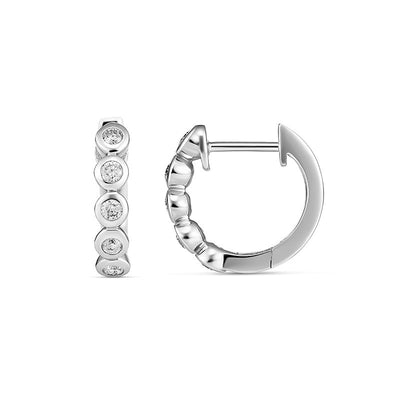 Diamond Huggie Earrings