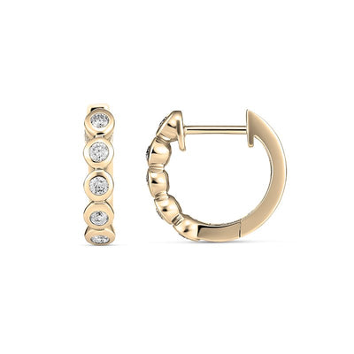 Diamond Huggie Earrings